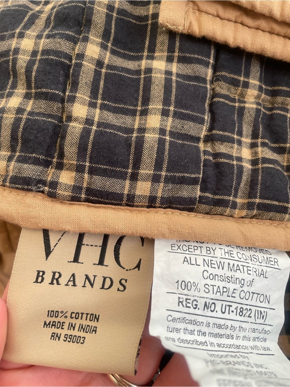 Primitive Black Tan Check Star KING Quilt & Standard Shams Set Dakota Star VHC - Picture 5 of 5